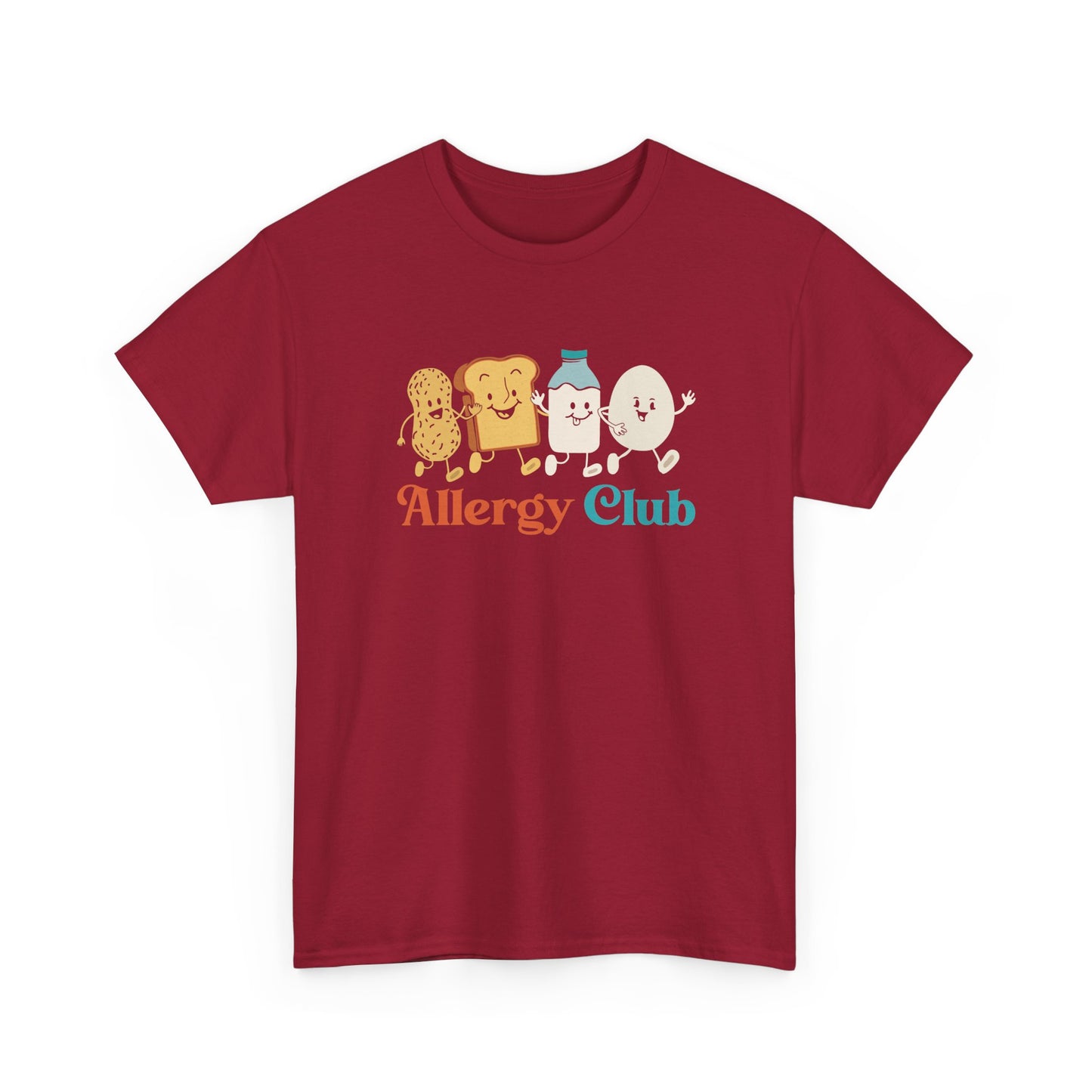 Funny Allergy Club Food Allergy Humor Peanut Dairy Allergic Gift Unisex T-Shirt