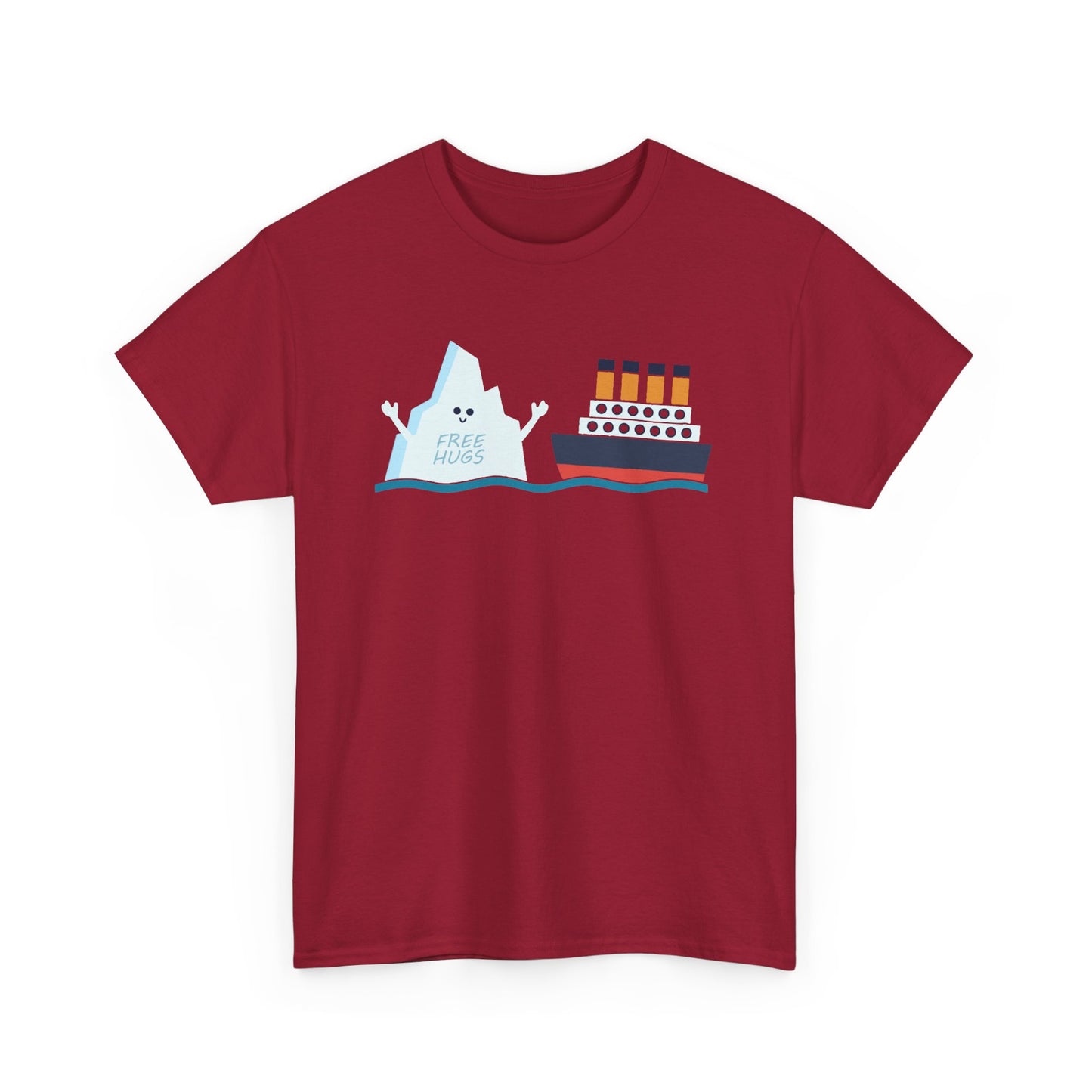 Titanic Funny Titanic and Iceberg Free Hug Parody Boys Girls Gift Unisex T-Shirt