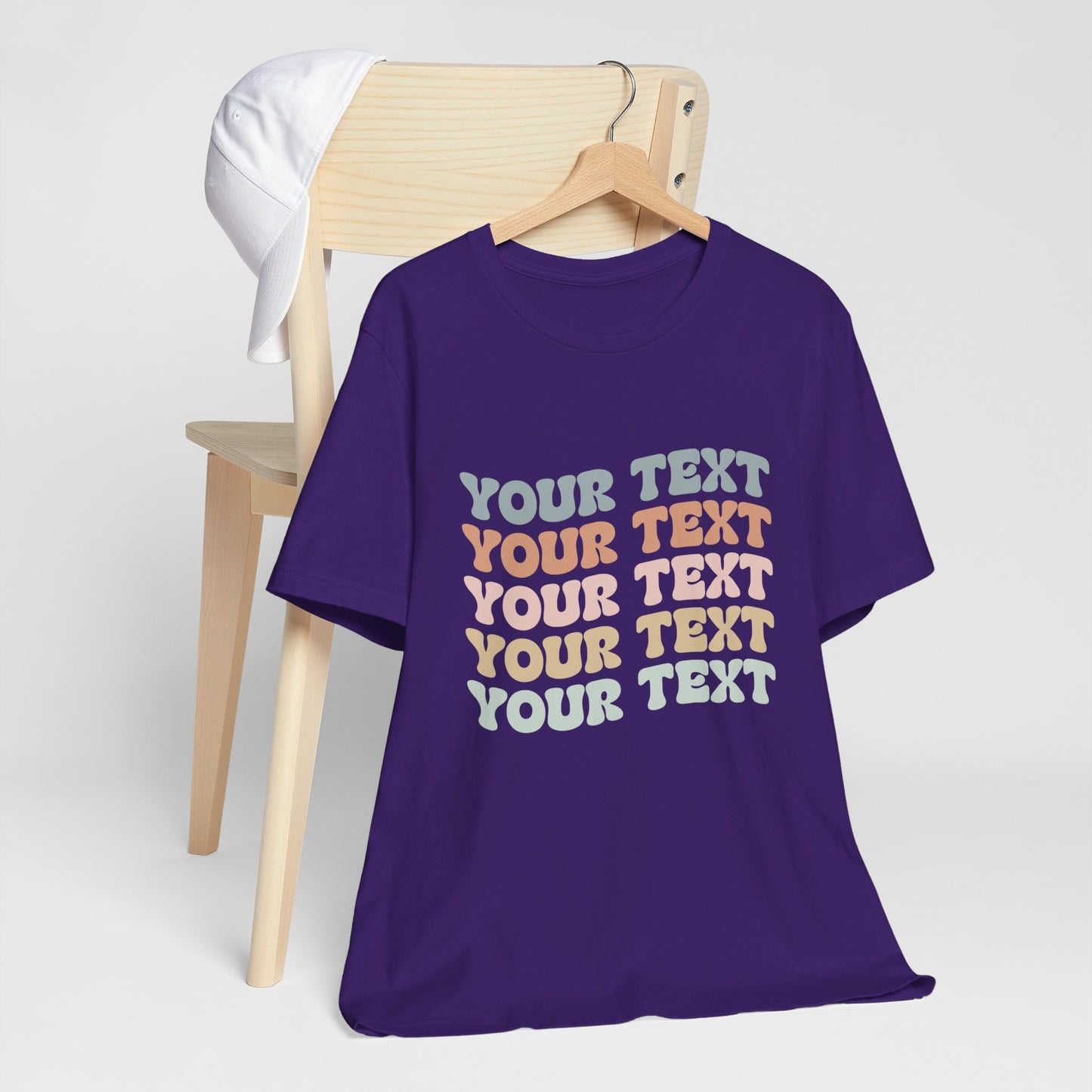Retro Custom Text Your and Personalized Text Unisex T-Shirt