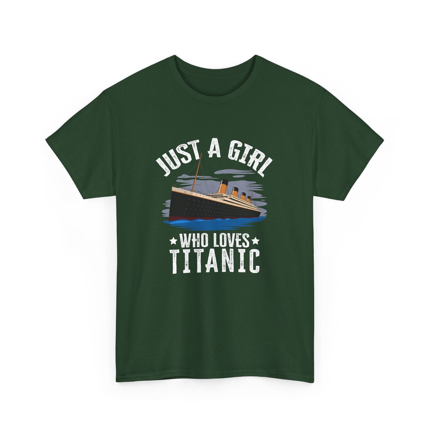 Just Girl Who Loves Titanic Girl Titanic Design for Women Gift Unisex T-Shirt