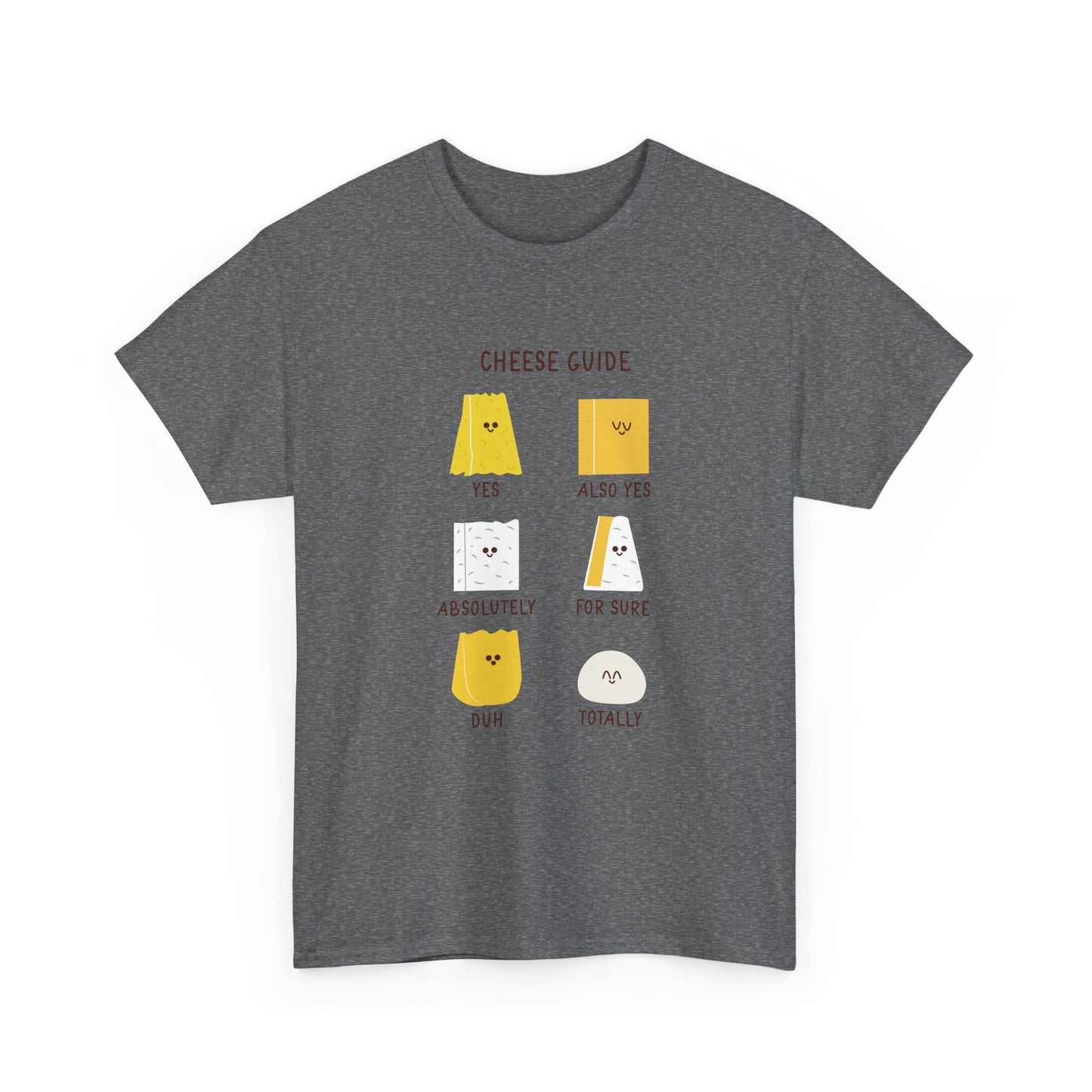 Cute Cheese Guide for People Who Love Cheeses Chef Cook Food Gift Unisex T-Shirt