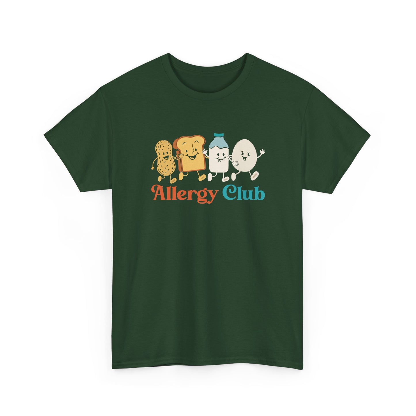 Funny Allergy Club Food Allergy Humor Peanut Dairy Allergic Gift Unisex T-Shirt