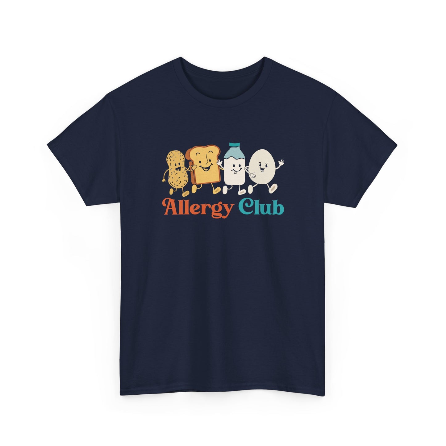 Funny Allergy Club Food Allergy Humor Peanut Dairy Allergic Gift Unisex T-Shirt