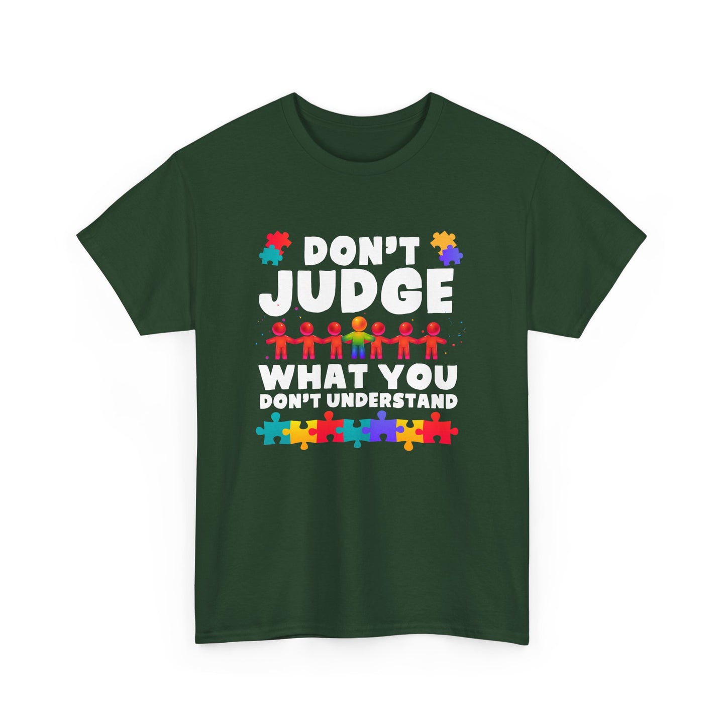 Autism Awareness - Autism Mom Dad - Autism Love Don't Judge Gift Unisex T-Shirt