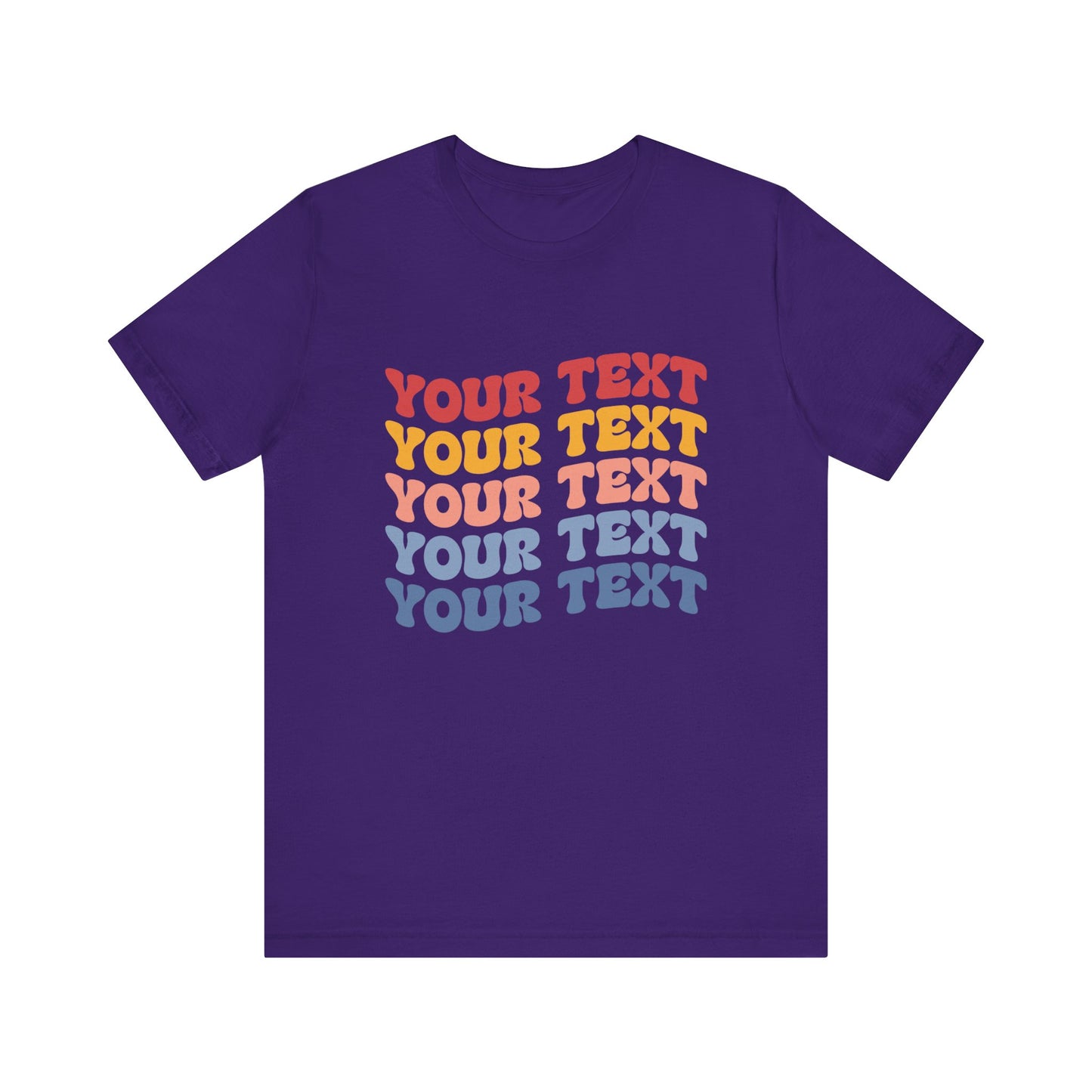 Retro Custom Text Your and Personalized Text Unisex T-Shirt