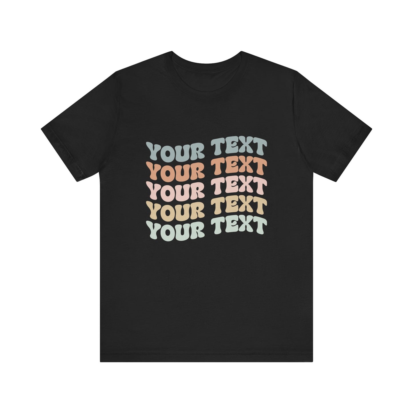 Retro Custom Text Your and Personalized Text Unisex T-Shirt
