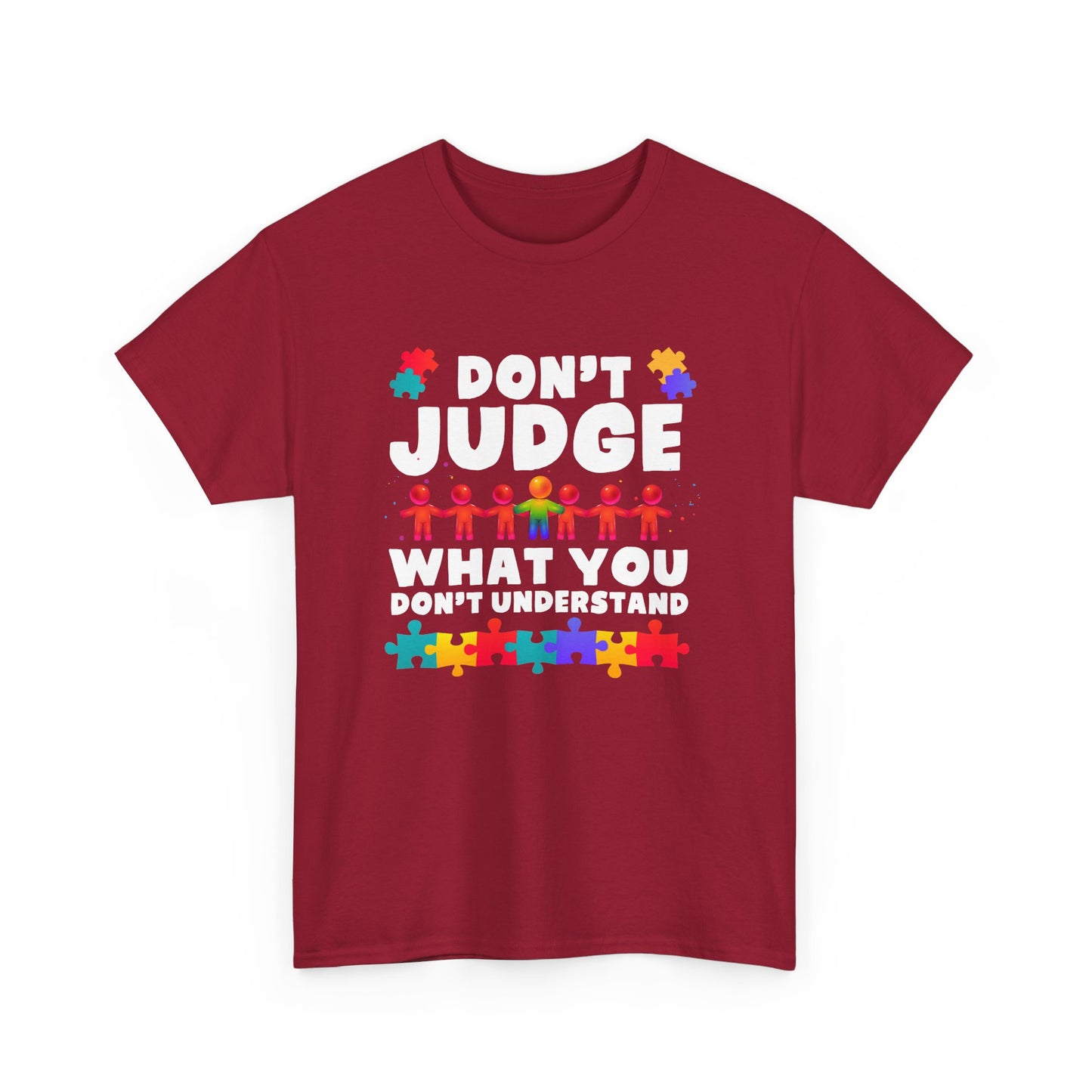 Autism Awareness - Autism Mom Dad - Autism Love Don't Judge Gift Unisex T-Shirt