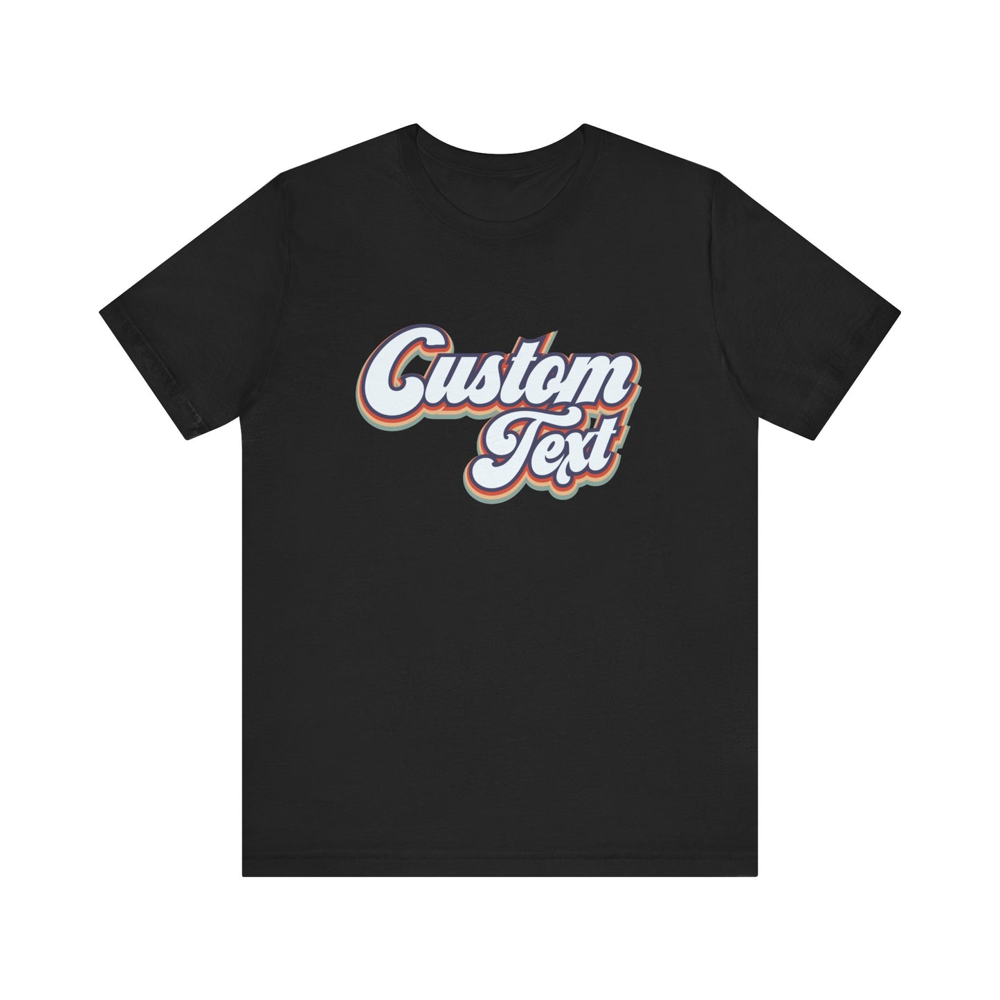 Retro Vintage Custom Text and Personalized Text Unisex T-Shirt
