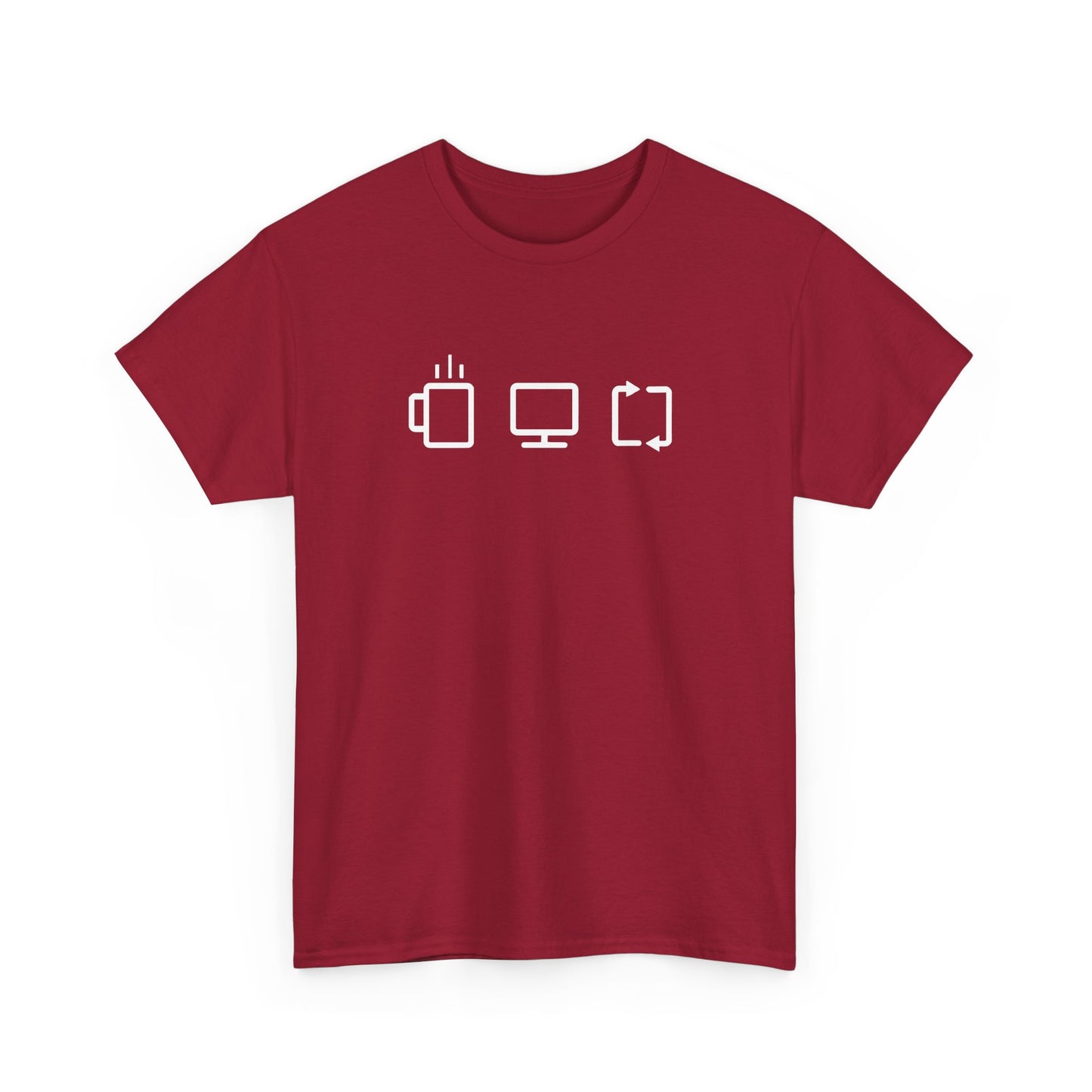 Programmer Software Engineer Coder Coffee Work Repeat Gift Unisex T-Shirt