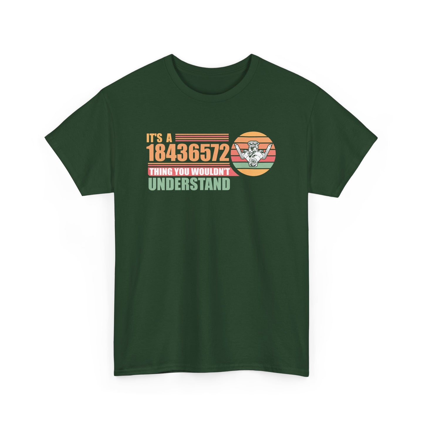 18436572 - V8 Engine Car Enthusiasts Mechanics Vintage Retro Gift Unisex T-Shirt