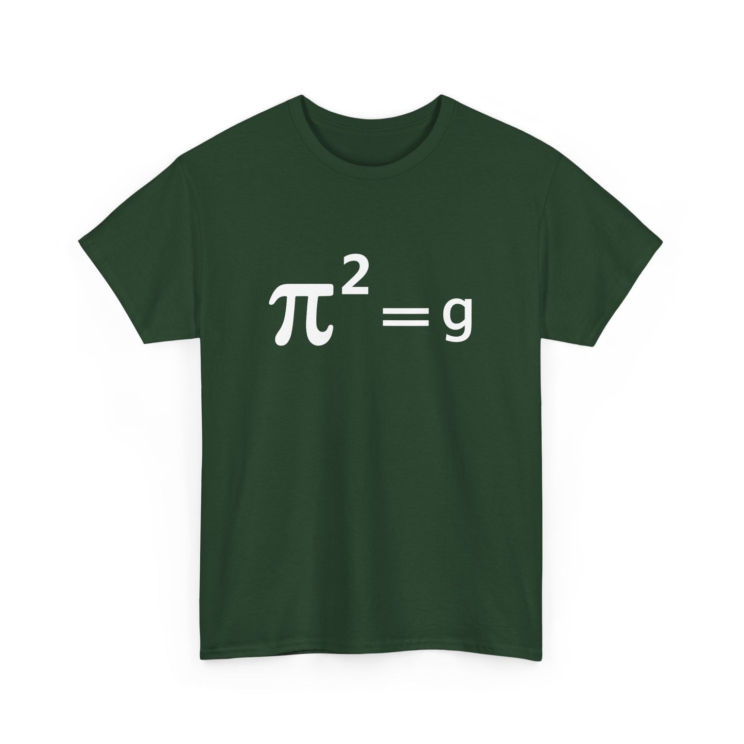 Funny Math Joke Pun - Pi Joke pi squared = g Maths Pun Joke Gift Unisex T-Shirt