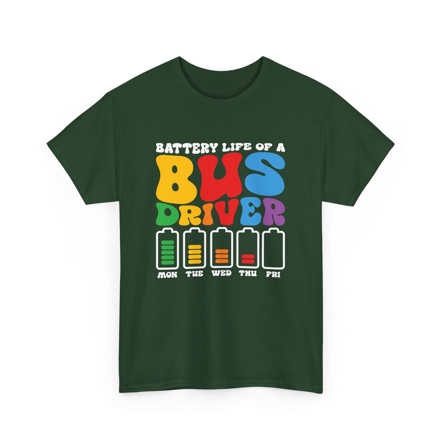 Funny Bus Driver Battery School Bus Driver Bus Public Buses Gift Unisex T-Shirt