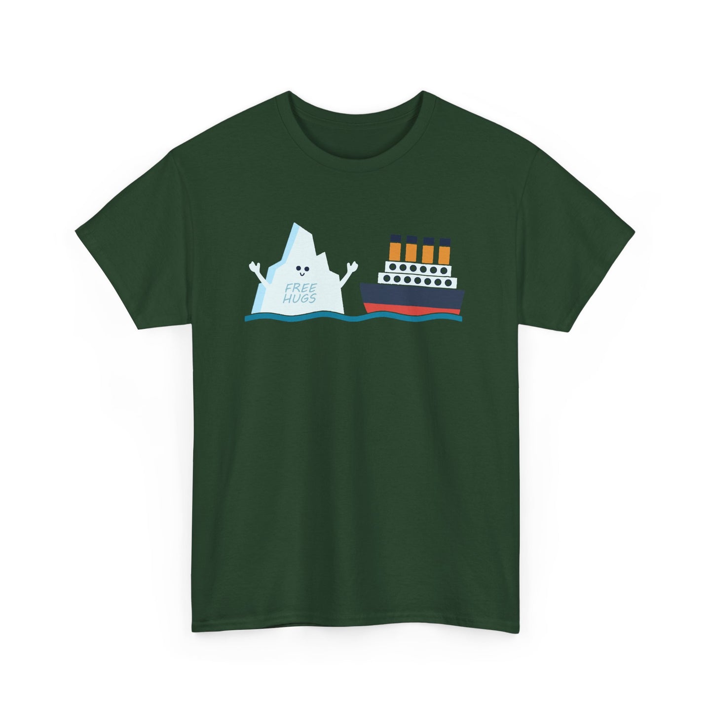 Titanic Funny Titanic and Iceberg Free Hug Parody Boys Girls Gift Unisex T-Shirt