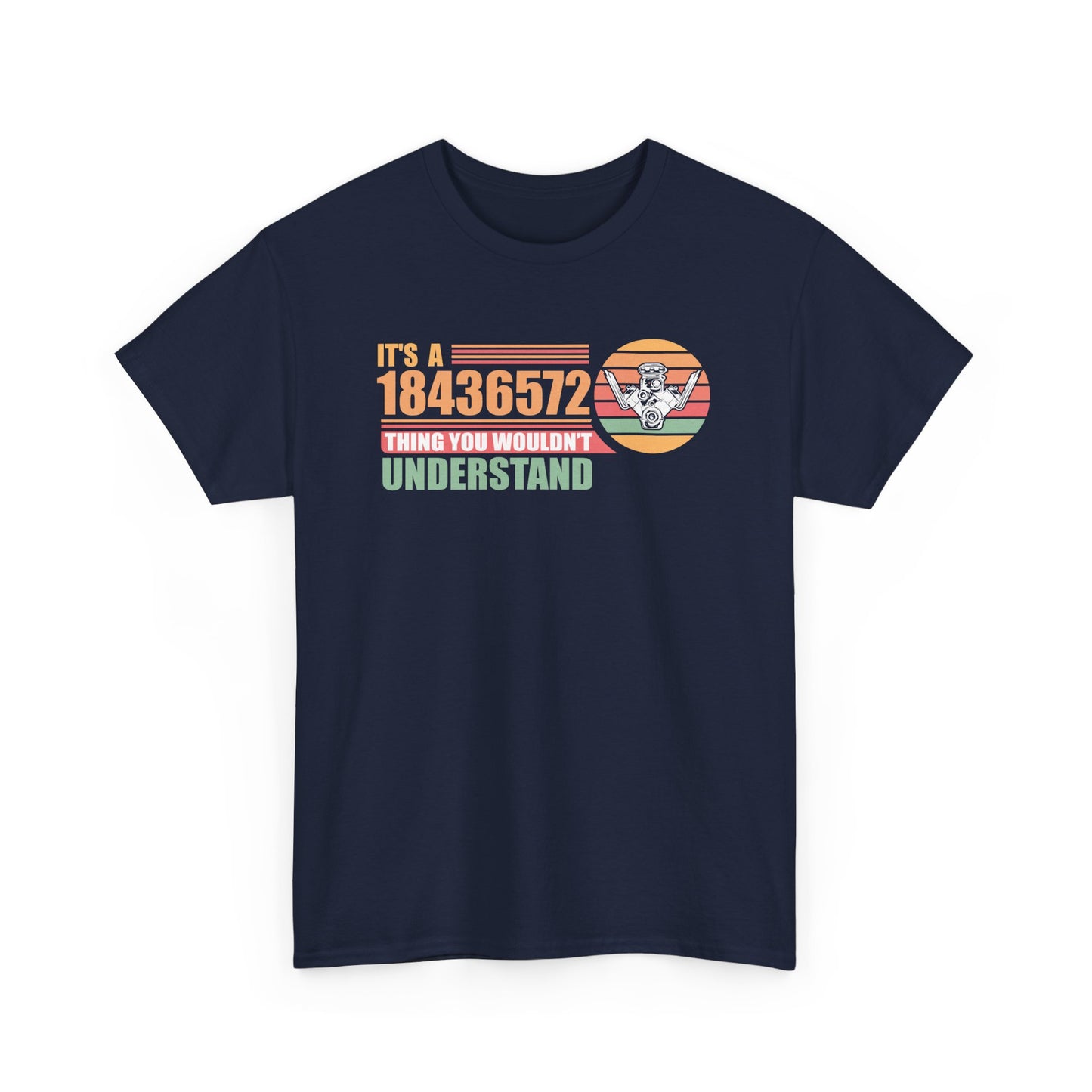 18436572 - V8 Engine Car Enthusiasts Mechanics Vintage Retro Gift Unisex T-Shirt