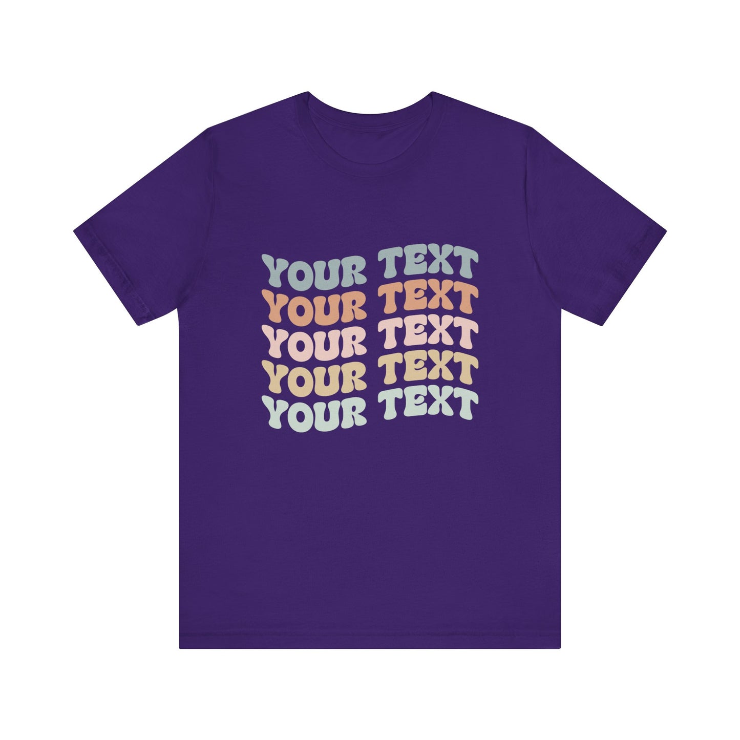 Retro Custom Text Your and Personalized Text Unisex T-Shirt