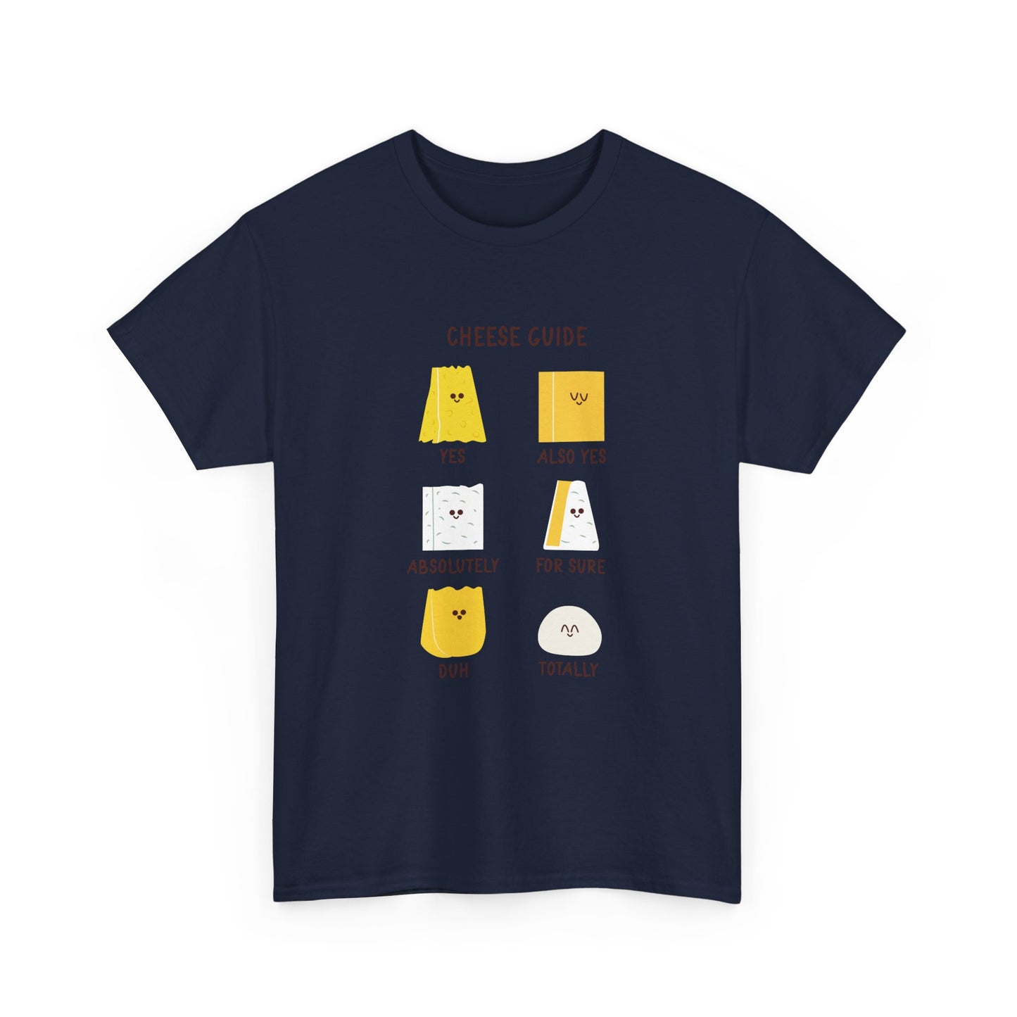 Cute Cheese Guide for People Who Love Cheeses Chef Cook Food Gift Unisex T-Shirt