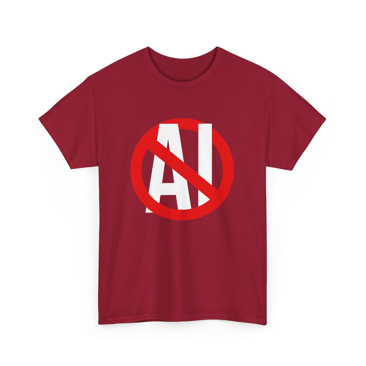 Anti AI Anti Machine Learning Say No to AI Stop AI Designs Gift Unisex T-Shirt