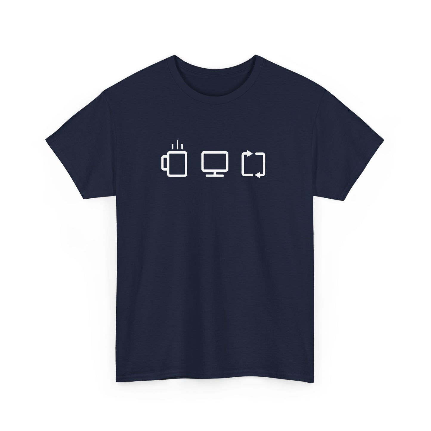 Programmer Software Engineer Coder Coffee Work Repeat Gift Unisex T-Shirt