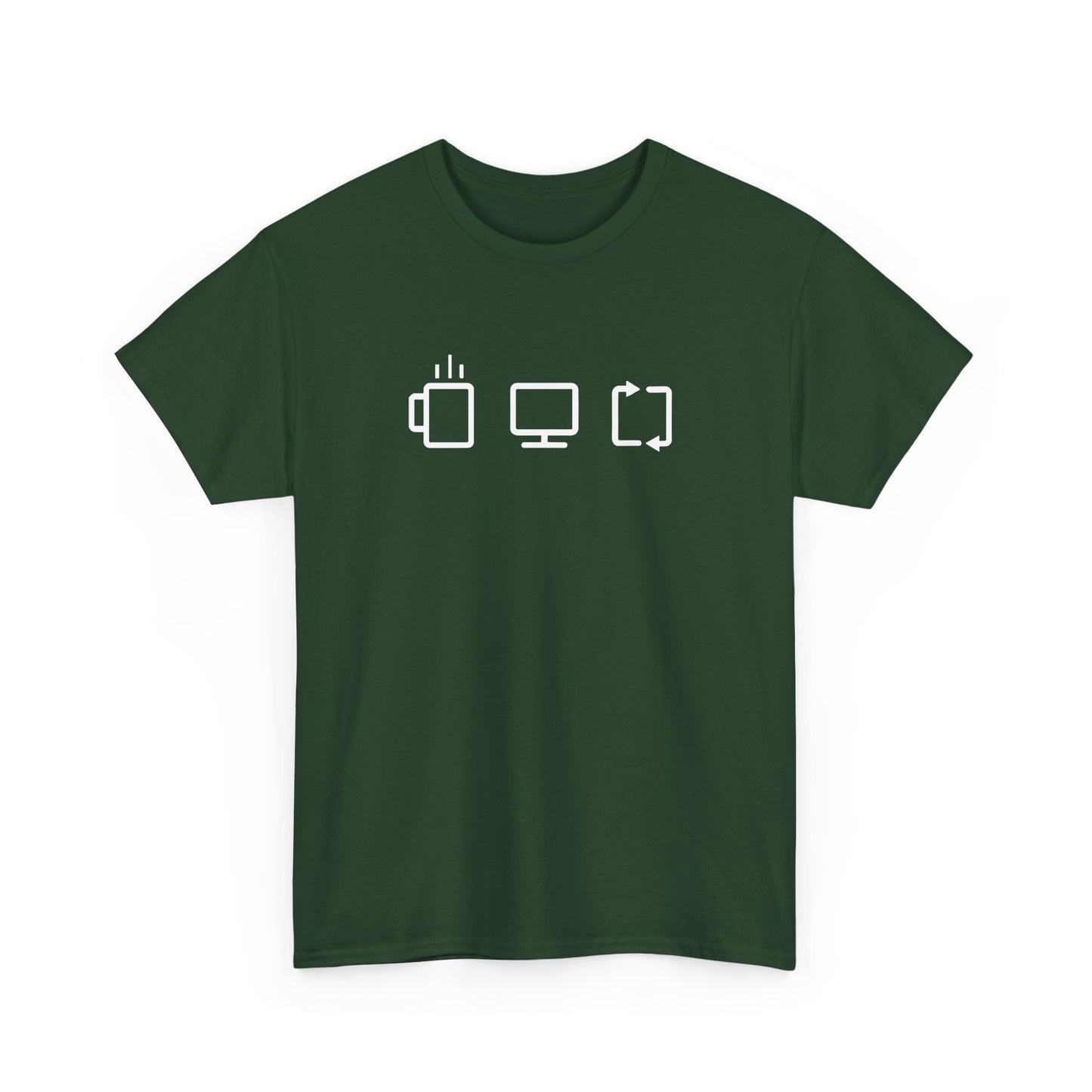 Programmer Software Engineer Coder Coffee Work Repeat Gift Unisex T-Shirt