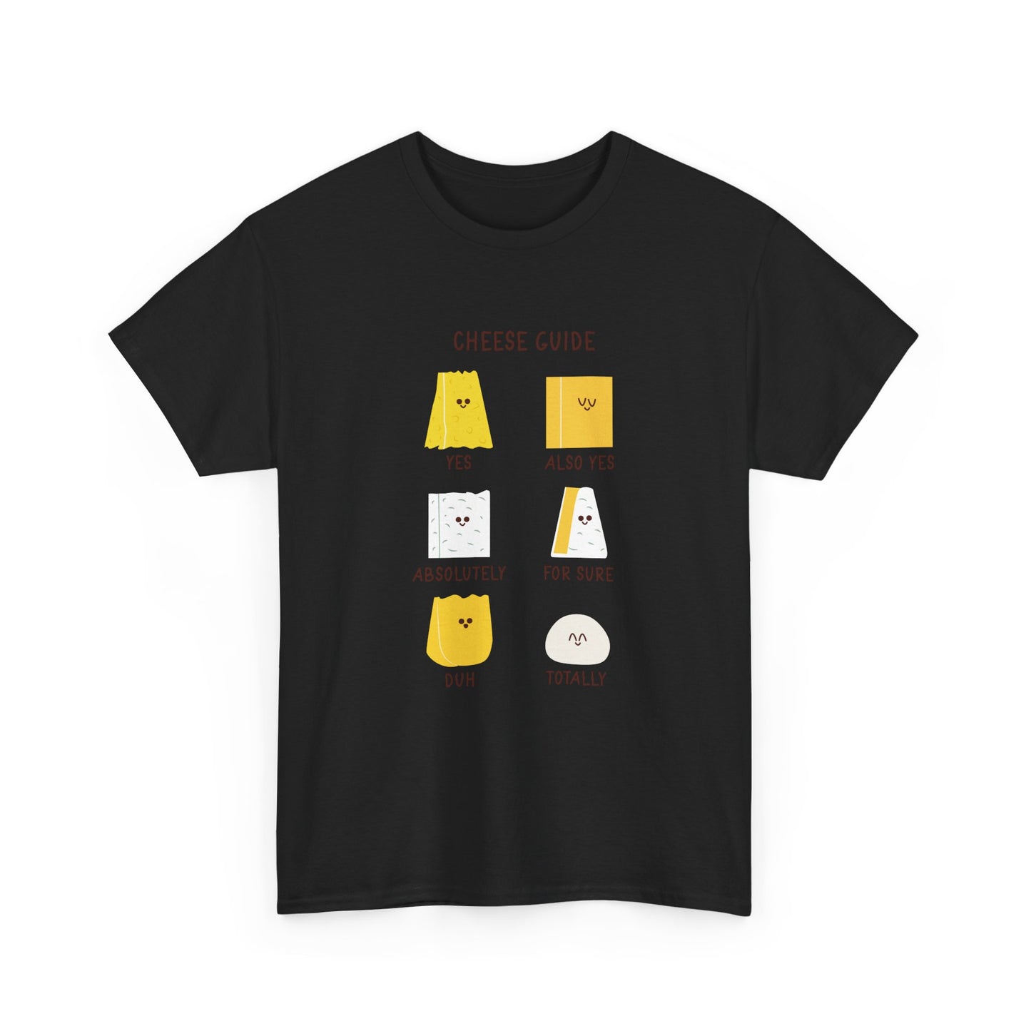 Cute Cheese Guide for People Who Love Cheeses Chef Cook Food Gift Unisex T-Shirt