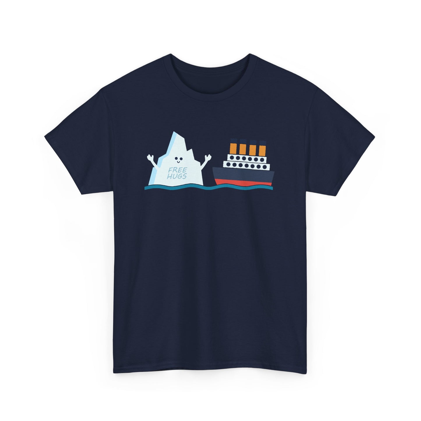 Titanic Funny Titanic and Iceberg Free Hug Parody Boys Girls Gift Unisex T-Shirt