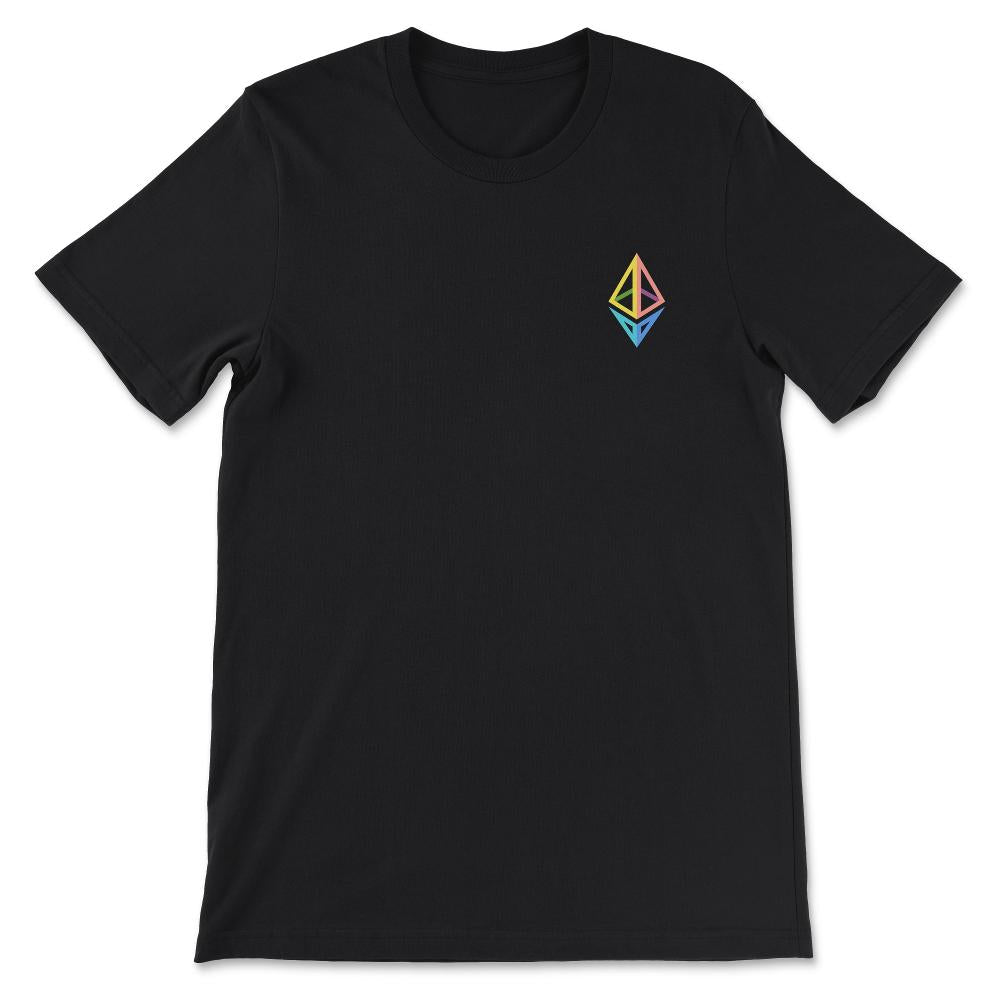 Ethereum Logo ETH Coin Crypto Bitcoin Trader Miner Gift Gift Tee - - Black