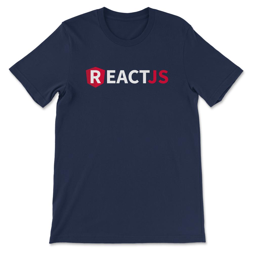 ReactJS Angular Shirt Gift Tee - Unisex T-Shirt - Navy