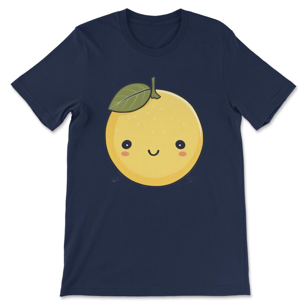 Lemon Funny Cute Lemon Summer Citrus Fruit Lovers Lemonade Gift Tee - - Navy