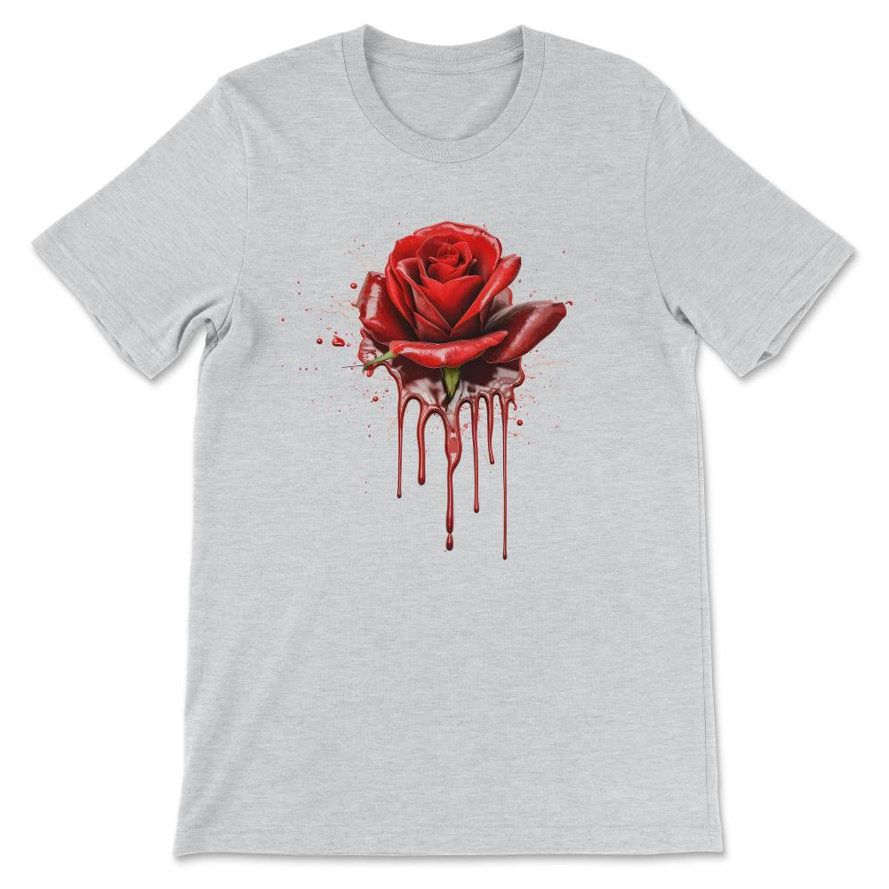 Done - Melting Bleeding Rose Flower Garden Cute Botanist Floral Red - Ash