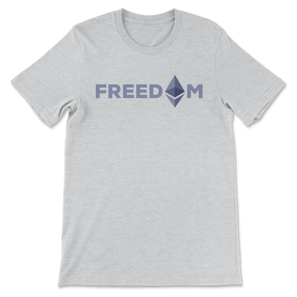 Ethereum Logo ETH Coin Freedom Crypto Bitcoin Trader Miner Gift Gift - Ash