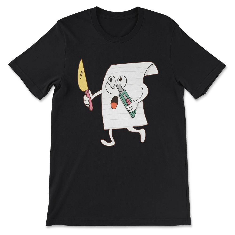 peper cut without 2 hands Gift Tee - Unisex T-Shirt - Black