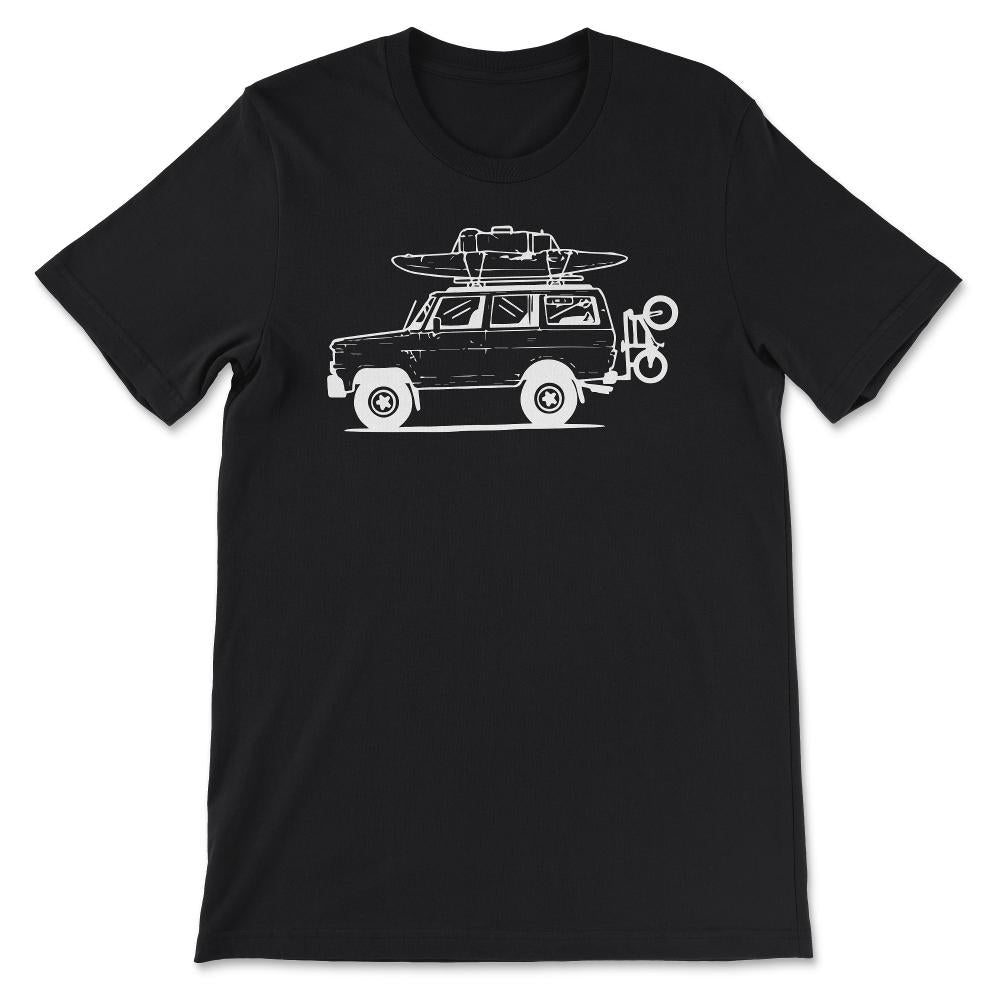Rower Jeep Shirt 2 Gift Tee - Unisex T-Shirt - Black