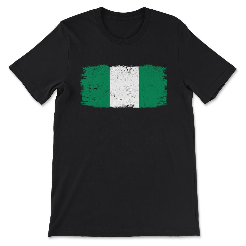 Nigeria Country Flag Nigeria Country Tourist Nigeria Team Gift Tee - - Black