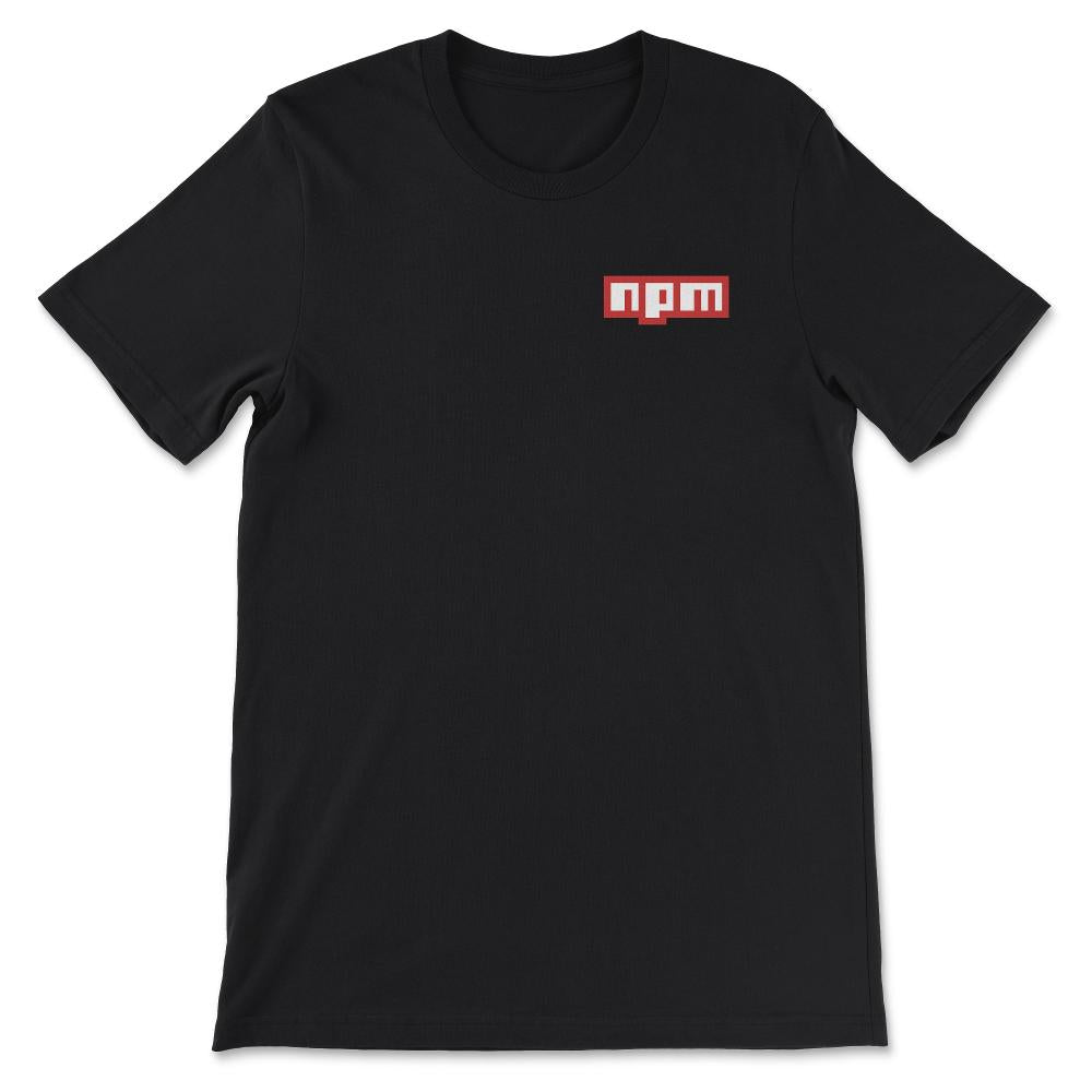 npm pocket Gift Tee - Unisex T-Shirt - Black