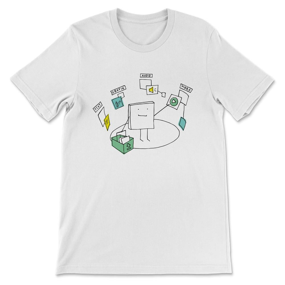 Content Creator Shirt 1 Gift Tee - Unisex T-Shirt - White