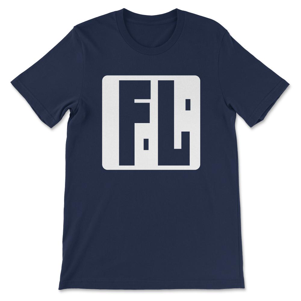 Florida. FL or ida, black or white bits white Gift Tee - Unisex - Navy