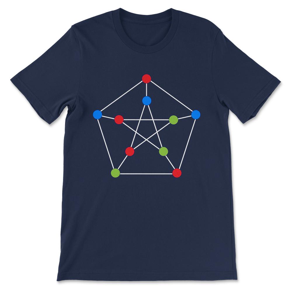 petrsan graph white lines Gift Tee - Unisex T-Shirt - Navy