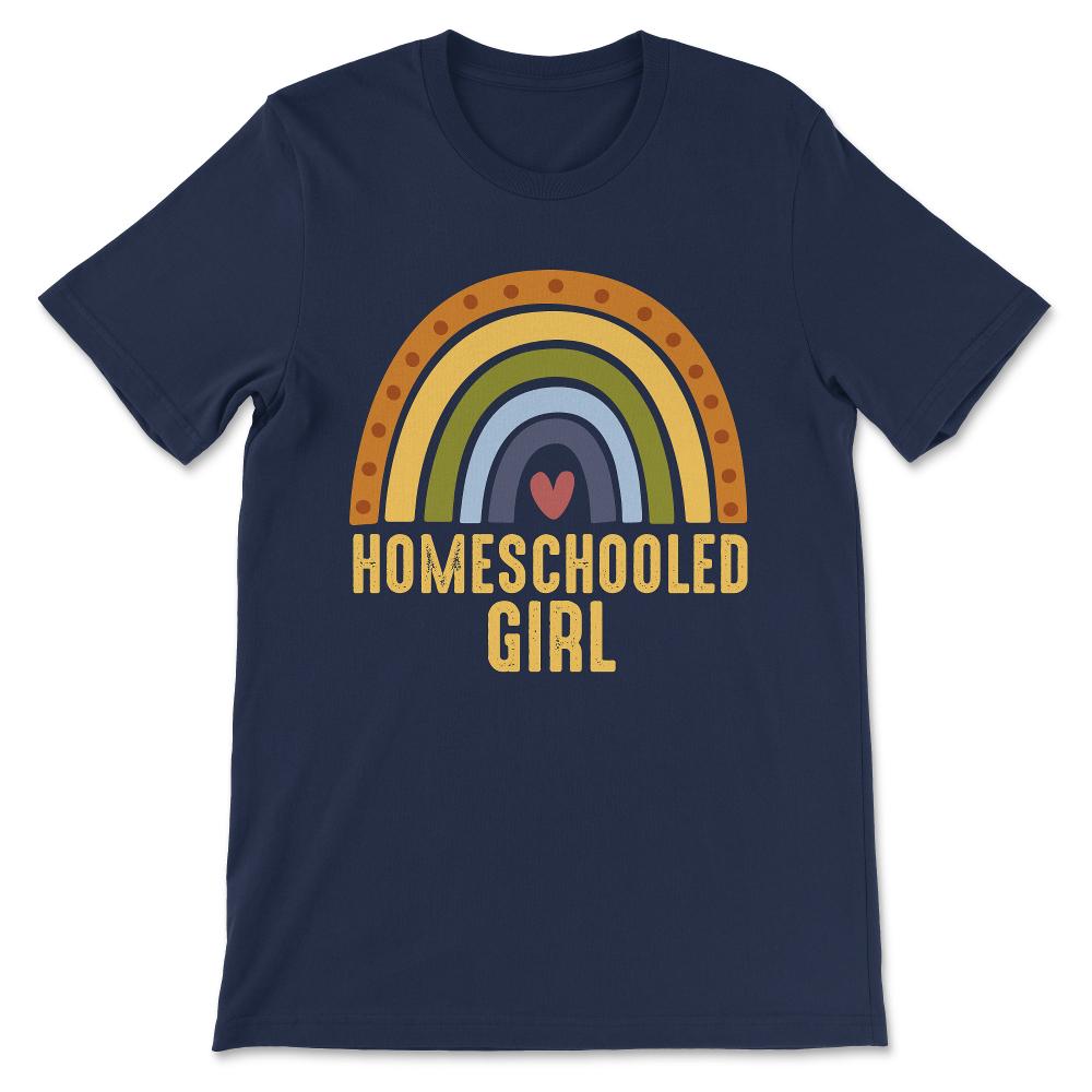 I Love Homeschooling Homeschool Home school Mom Dad Boy Girl Gift Tee - Navy