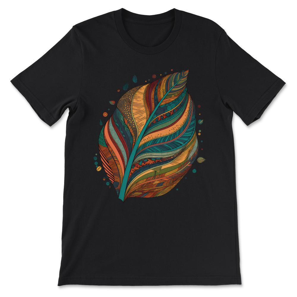 Done - Colorful Leaf Autumn Fall Leaves Tropical Gardening Plants - Black