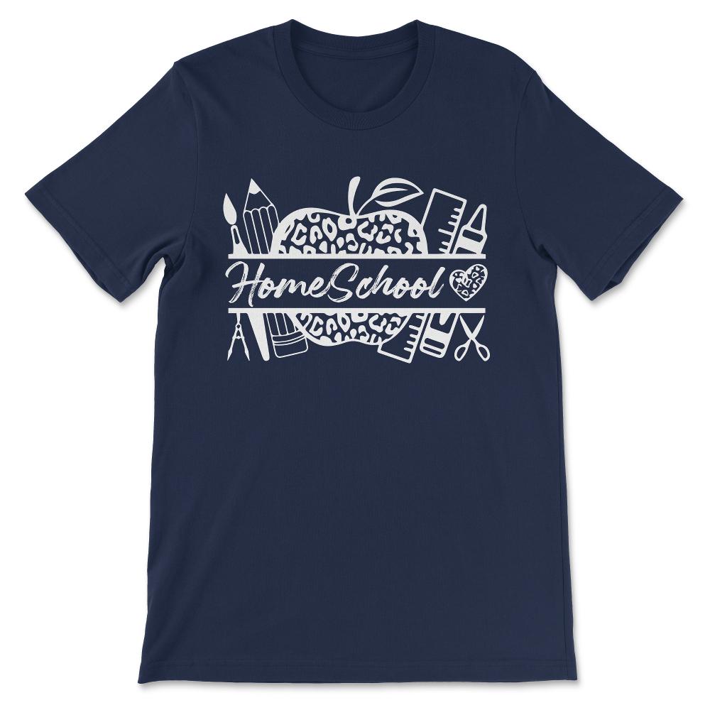 I Love Homeschooling Homeschool Home school Mom Dad Boy Girl Gift Tee - Navy