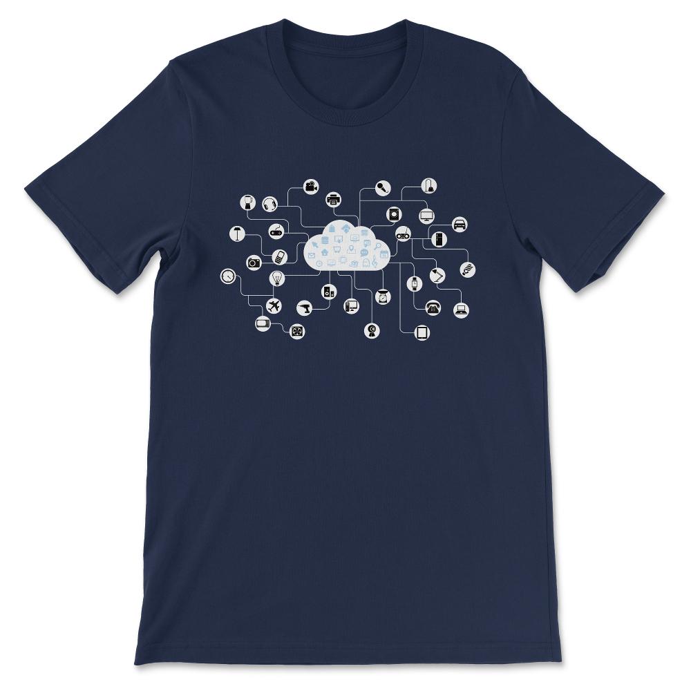 Computer Geek - Cloud Computing Shirt for Cloud Techie Gift Tee - - Navy