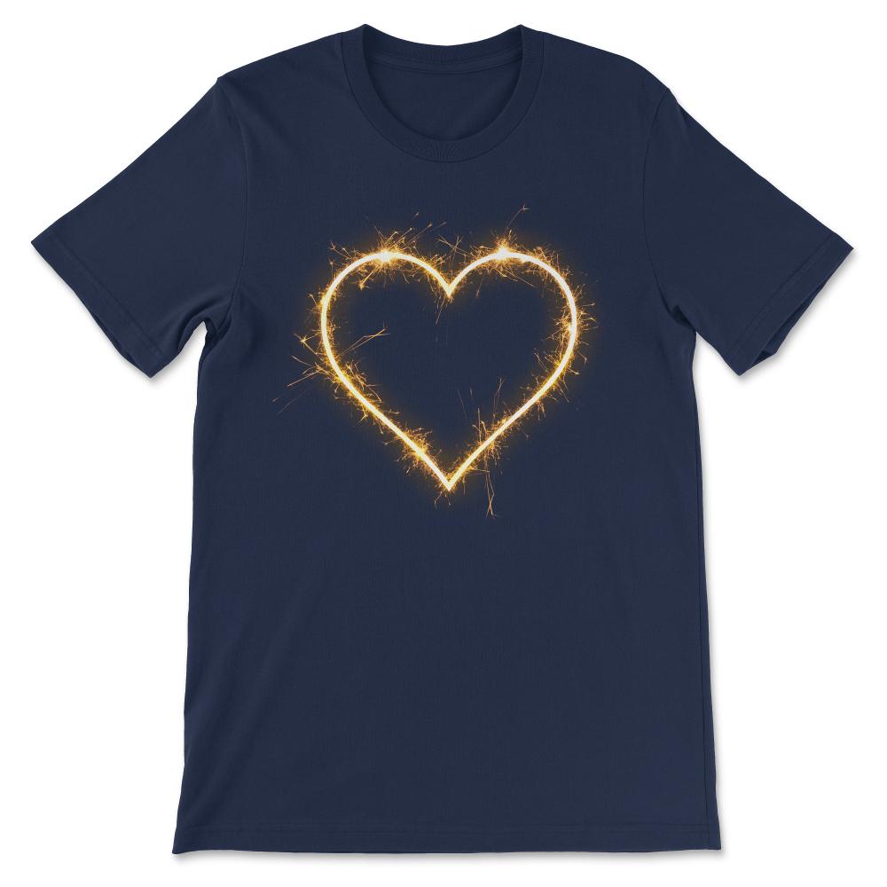 Heart Design For Women, Girls And Toddler Girls design Gift Tee - - Navy