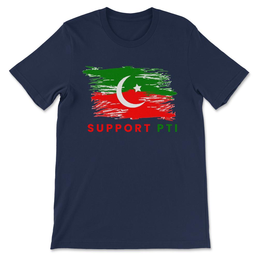 Pakistan Tehreek-e-Insaf Tabdeeli Imran Khan Naya Pakistan Gift Tee - - Navy