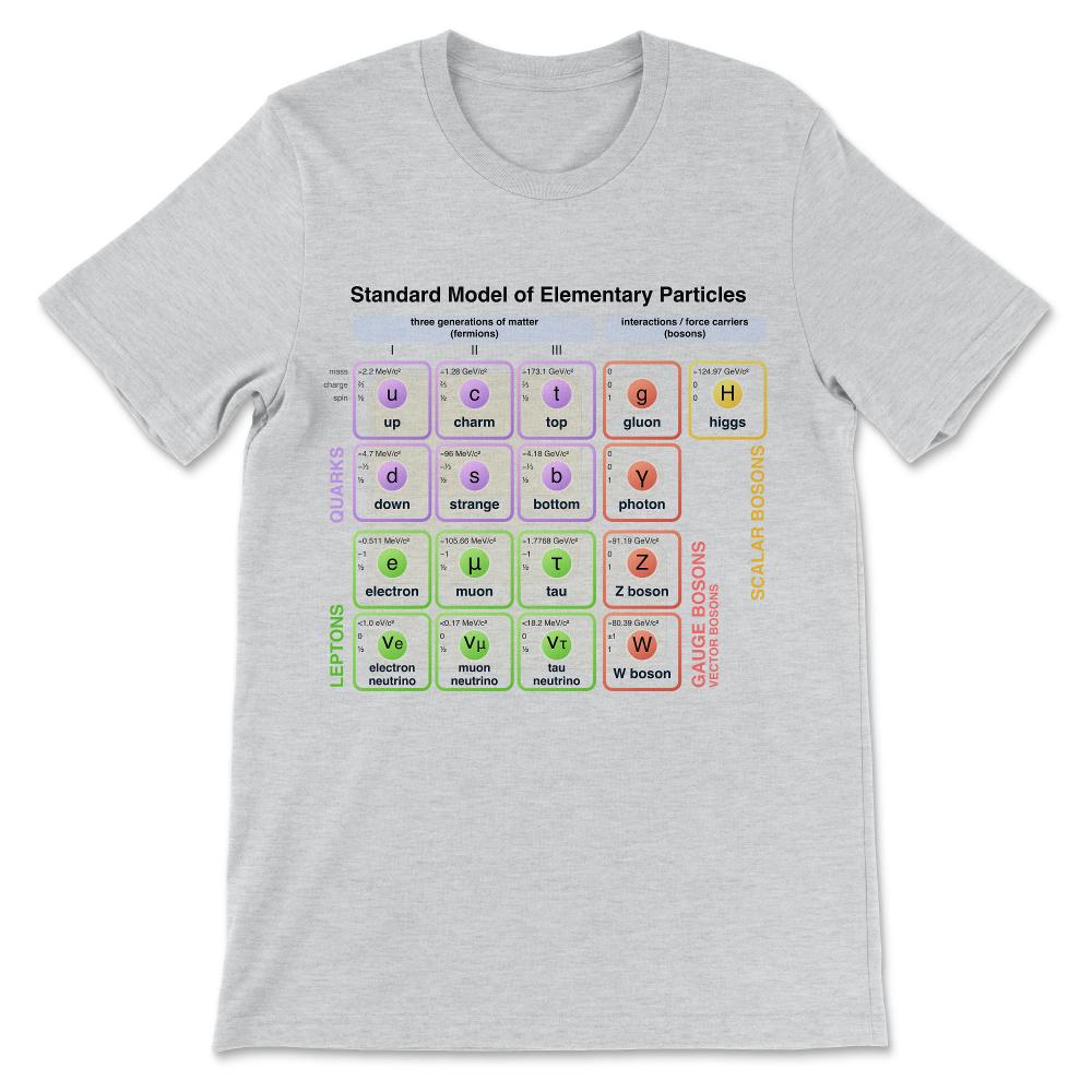 Physics - Standard Model of Elementary Particles - Physicist Gift Tee - Ash
