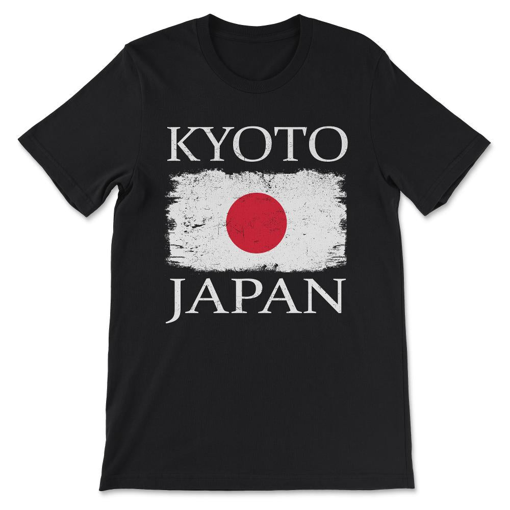 Kyoto Japan Flag Japan Tourist Kyoto Tourist Japanese Visitor Gift - Black