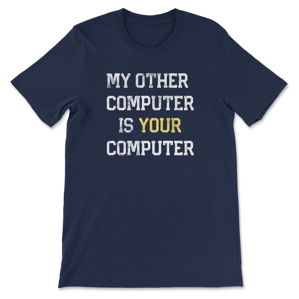 Hacker Hacking Programmer Linux Gift Hackers design Gift Tee - Unisex - Navy