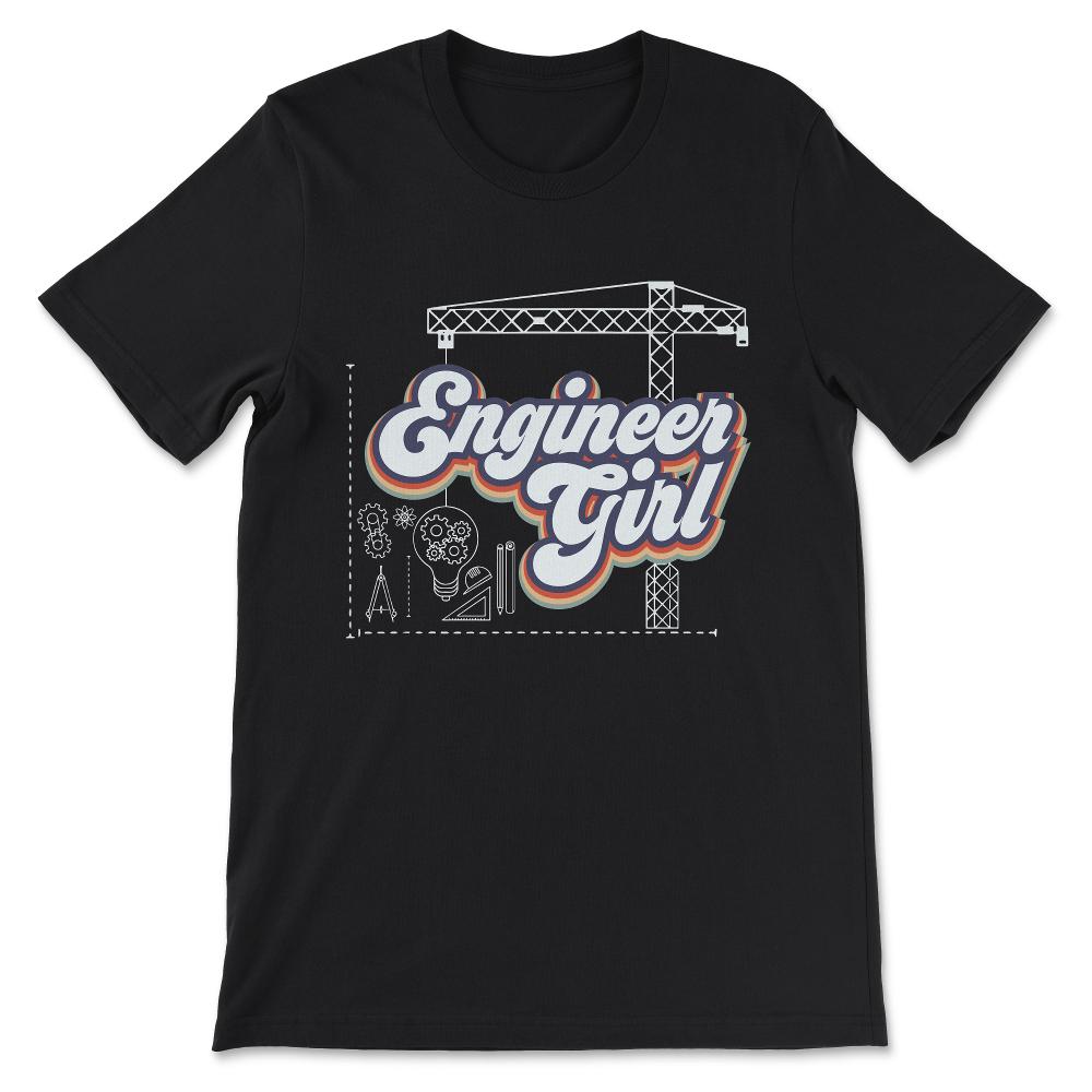 engineer girl Gift Tee - Unisex T-Shirt - Black