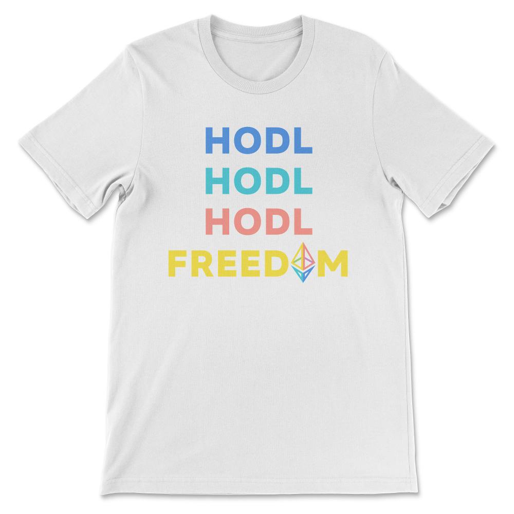 Ethereum Logo ETH Coin Crypto Bitcoin Trader Miner Gift Gift Tee - - White