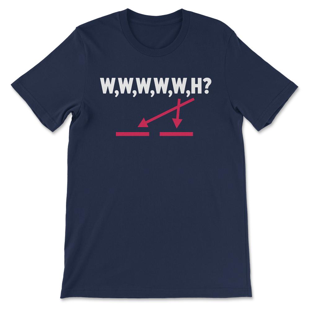 Hawaii (who what where when why how white Gift Tee - Unisex T-Shirt - Navy