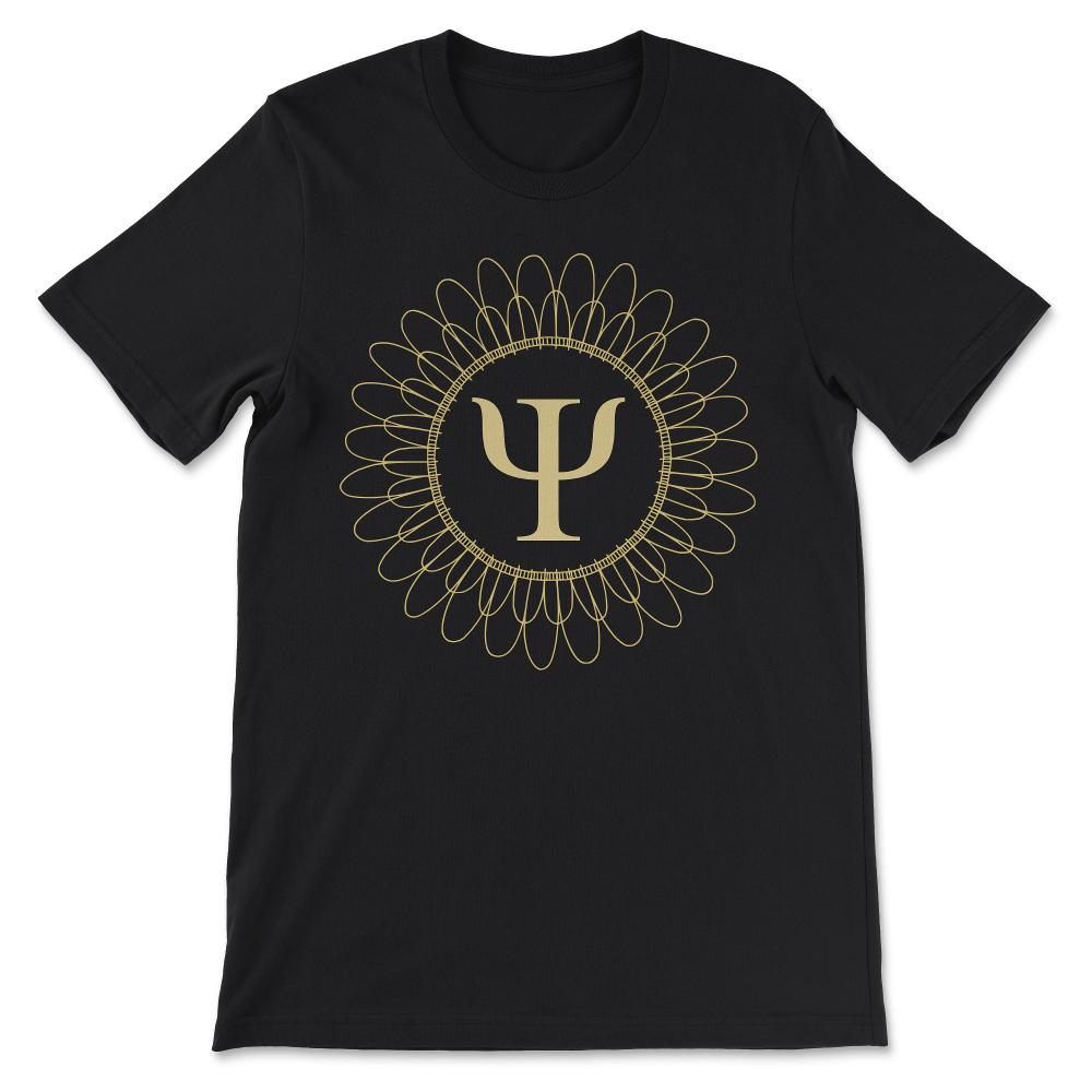 Psychology Logo Psychologist Student Teacher Researcher Gift Gift Tee - Black